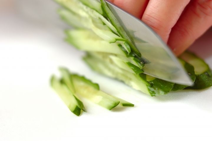 スパゲティーサラダの下準備2