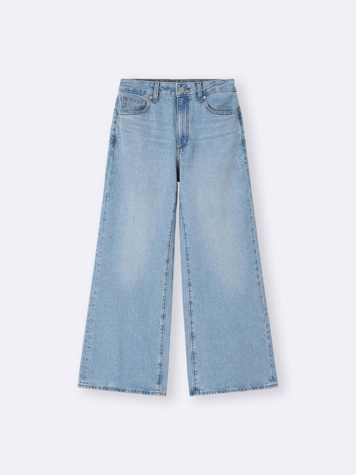 2026春gu大人女性おすすめバギーフレアジーンズ