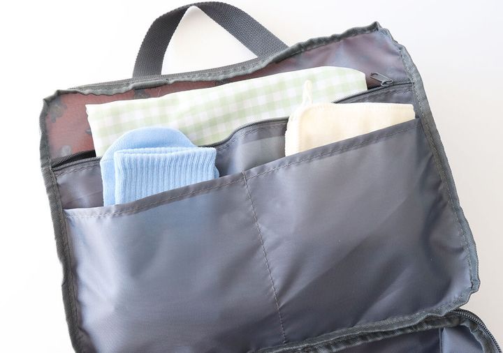 リンネル4月号リトルミイ圧縮ケース仕切りポケット