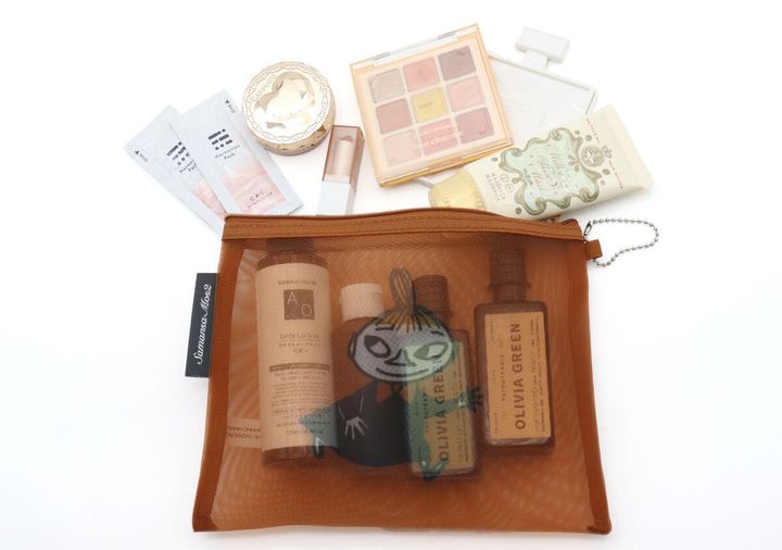 リンネル4月号ムーミンリトルミイメッシュポーチ透け感