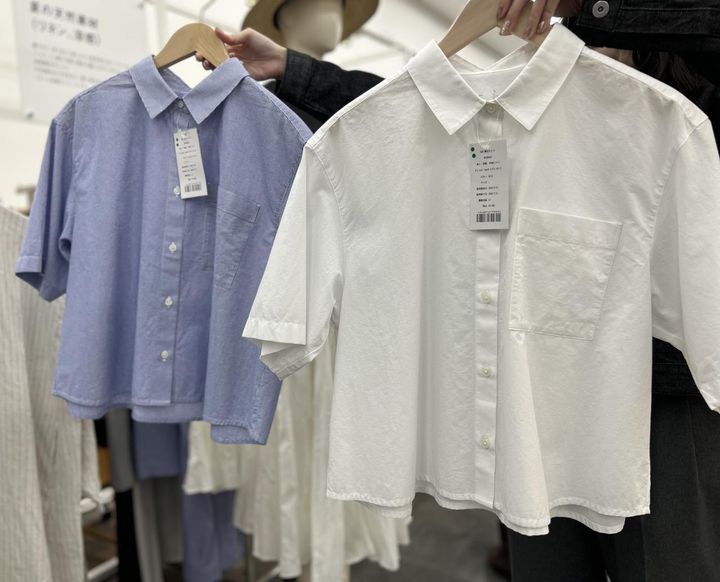 画像: 【無印良品】婦人 涼感 半袖シャツ（2026年3月中旬発売予定）各¥3,990 www.muji.com