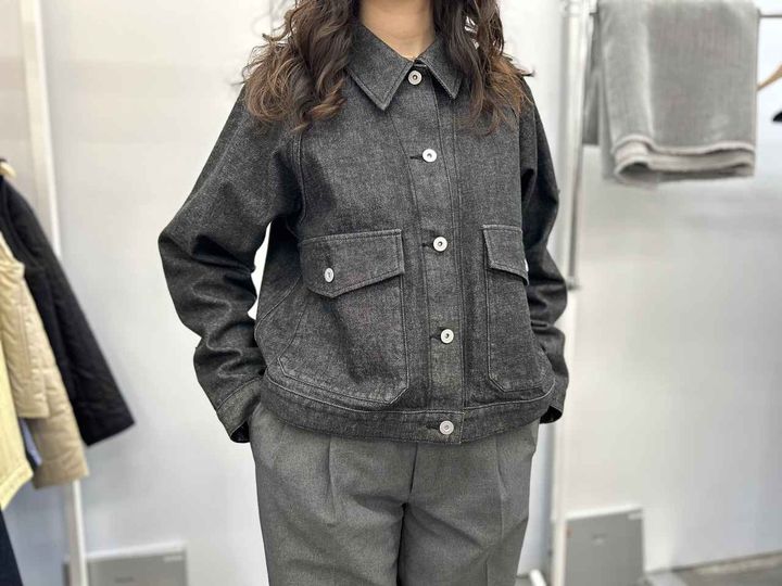 画像: 【無印良品】婦人 木の実から作ったカポック混デニムジャケット¥6,990 www.muji.com