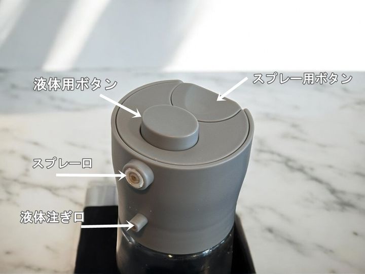 2WAYで使えるボトル