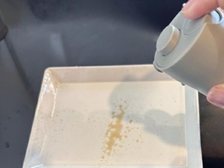 ミストでしょうゆを出したところ