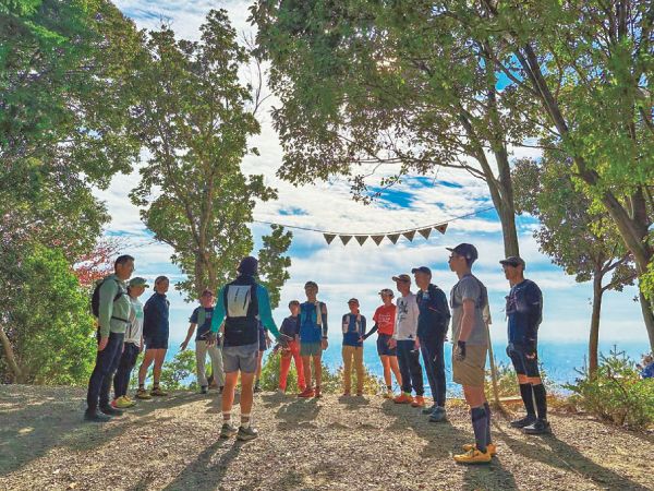 photo：「森と私をととのえる、箕面ハイキング」過去のトレイルランニングの様子