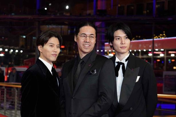 四宮義俊監督、萩原利久、入野自由は3人ともベルリン国際映画祭初参加 [c]2025 A NEW DAWN Film Partners