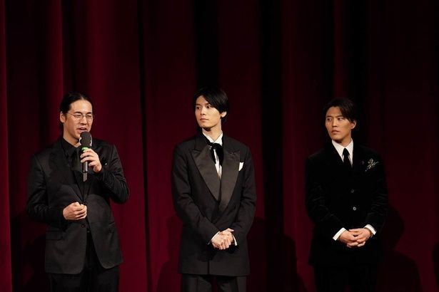 プレミア上映の舞台挨拶に登壇 [c]2025 A NEW DAWN Film Partners