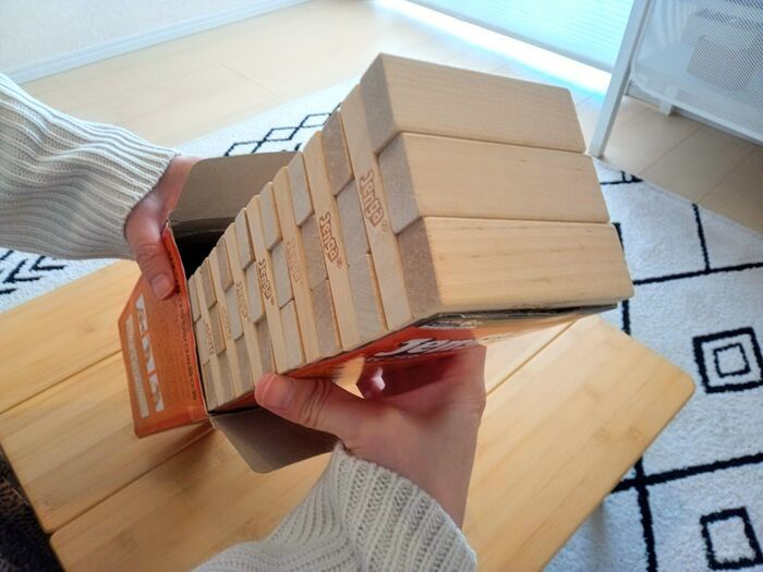 『ジェンガの大崩壊』を防ぐ方法！不器用さん必見、「ぎゃーっ！」がなくなります♪