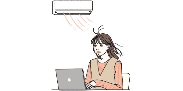 暖房による乾燥