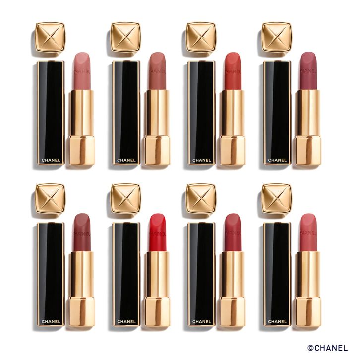 シャネル ルージュ アリュール ヴェルヴェット ランデヴー 478 ランコントル 479 クラッシュ ドゥ シャネル 487 シー ユー アット 5 488 プルミエ パ 489 トワ エ モア 56 ルージュ シャルネル 58 ルージュ ヴィ 63 エサンシエル ドゥ シャネル
