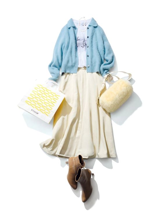 【毎日コーデ】今日はあたたか。パステル盛りでガーリーしちゃお