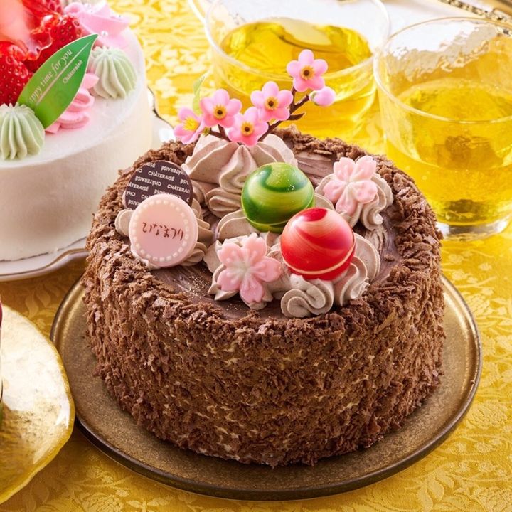 シャトレーゼのひなかざり ショコラ・ノワール 14cmのビジュアル