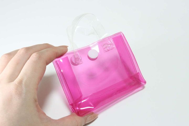 ダイソーのクリアバッグ（ミニ、B）のビジュアル