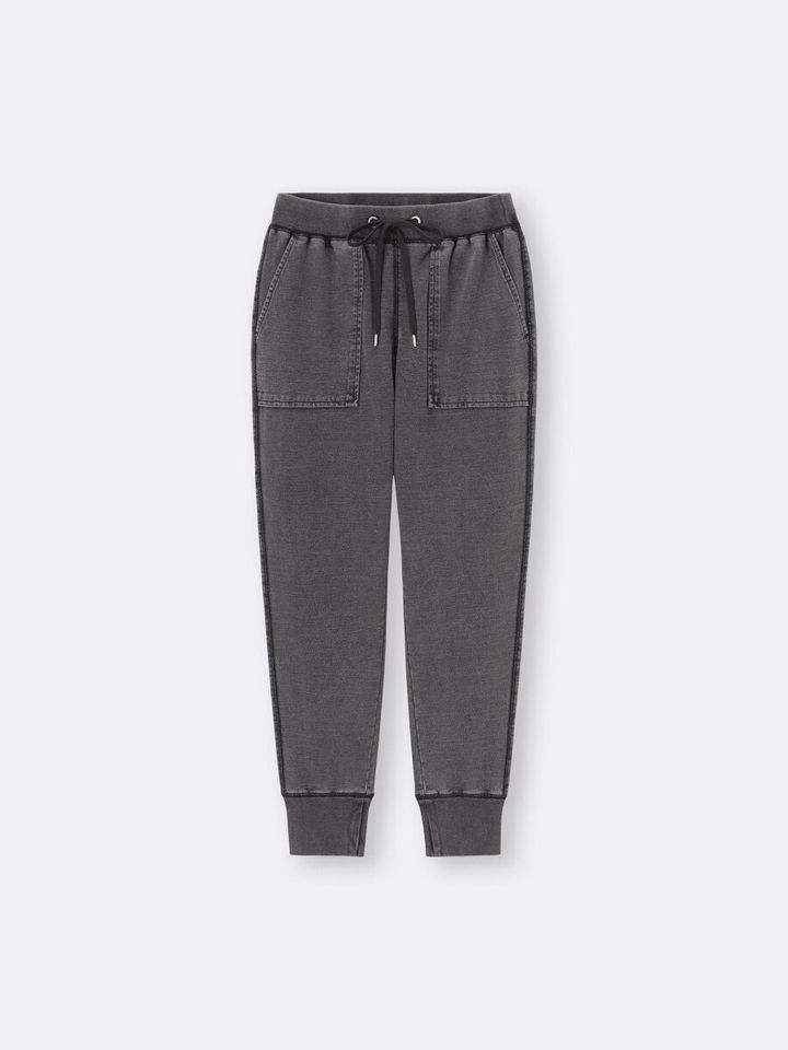 2026gu値下げレディースデニムスウェットイージーパンツ