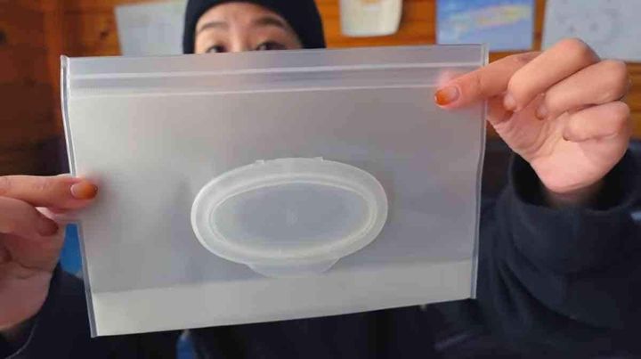 セリア蓋付きウェットシートケース