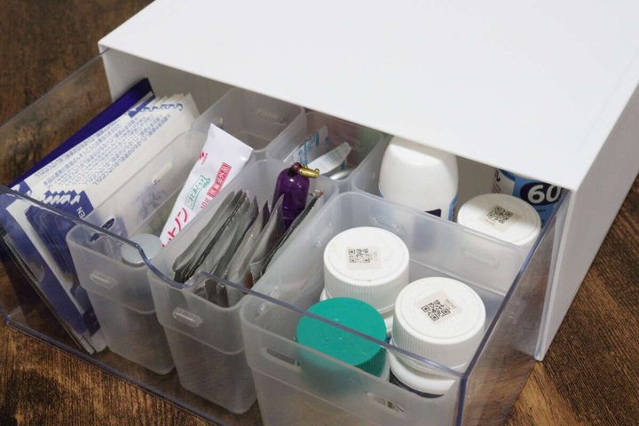 スタッキング卓上小物収納（1引出し） 使用例