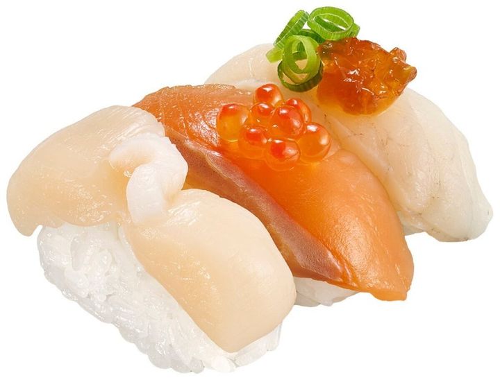 スシローのなまら北海道3貫盛りのビジュアル