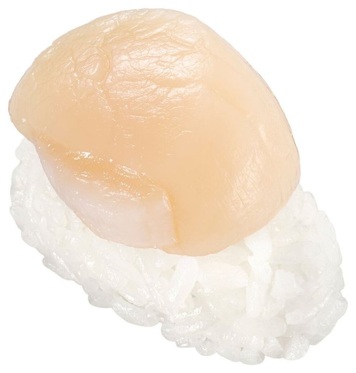 スシローの北海道産 まるごとほたて貝柱のビジュアル