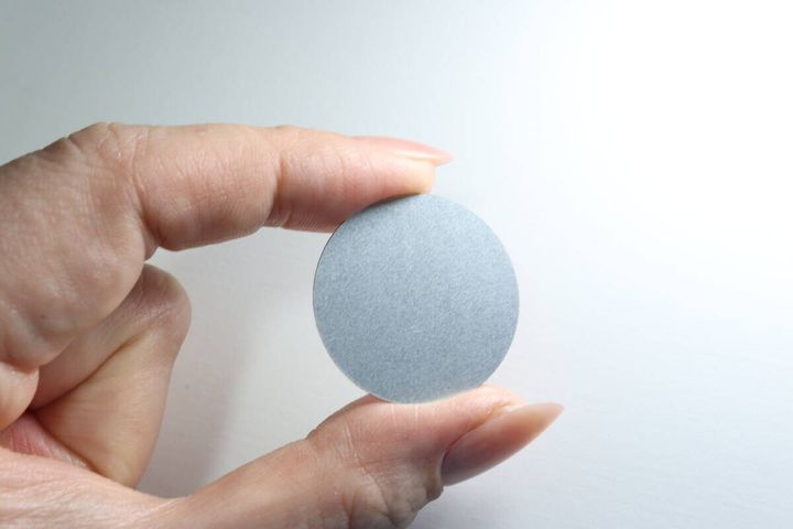 マグネットシート（補助プレート付、丸、3セット、シルバーカラー） サポートグッズ