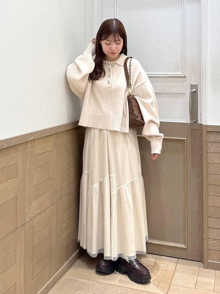 白スカートコーデ4