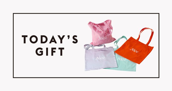 〈NICE WEATHER〉のトートバッグ