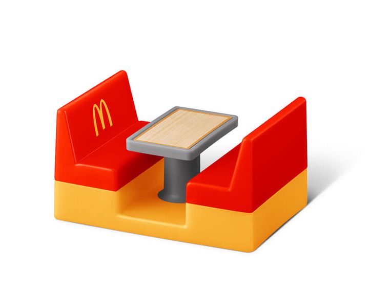 マクドナルド テーブルブース