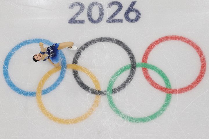 フィギュアスケート女子フリーで演技する千葉百音／撮影：2026年02月19日、時事