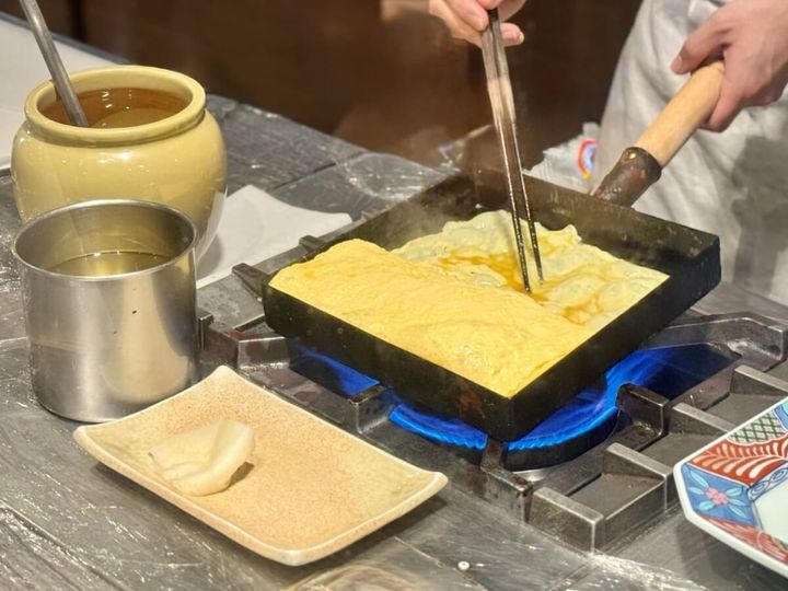 ラフォーレ伊東 シェフが仕上げるだし巻き卵