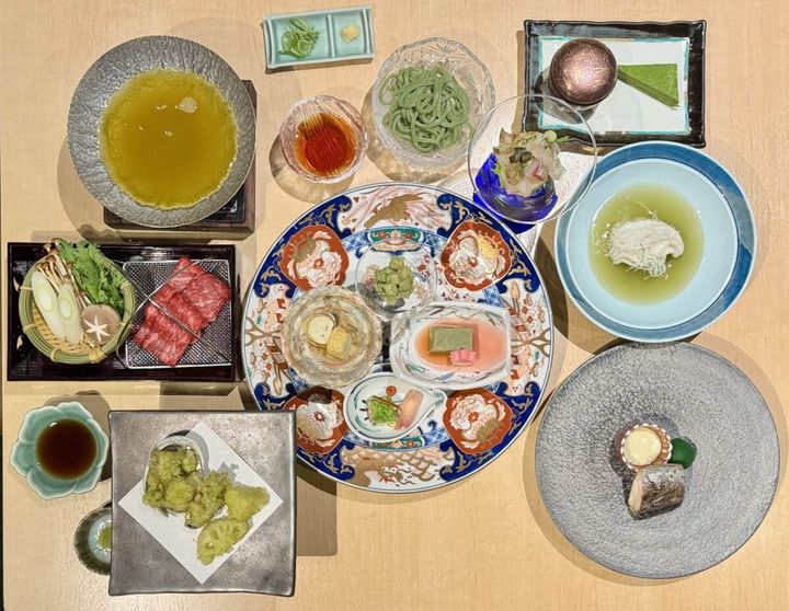 ラフォーレ伊東・夕飯「お茶と新緑が奏でる会席メニュー」