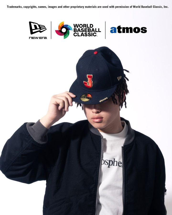 東京から世界へスニーカーシーンを牽引するatmosが加わることにより、今大会を応援するためのアイテムであると同時に、野球、ストリート、カルチャーが59FIFTY®上で交差するプレミアムな仕上がりに。