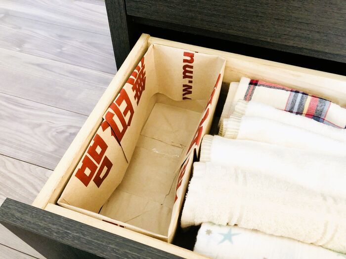 『無印良品の紙袋』をカットするだけで便利アイテムに大変身♡わが家のおすすめ活用アイデア3選