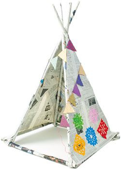 【簡単工作】材料3つ！ 新聞紙でキッズテントを作ろう！ 自分だけの隠れ家のできあがり♪の画像18