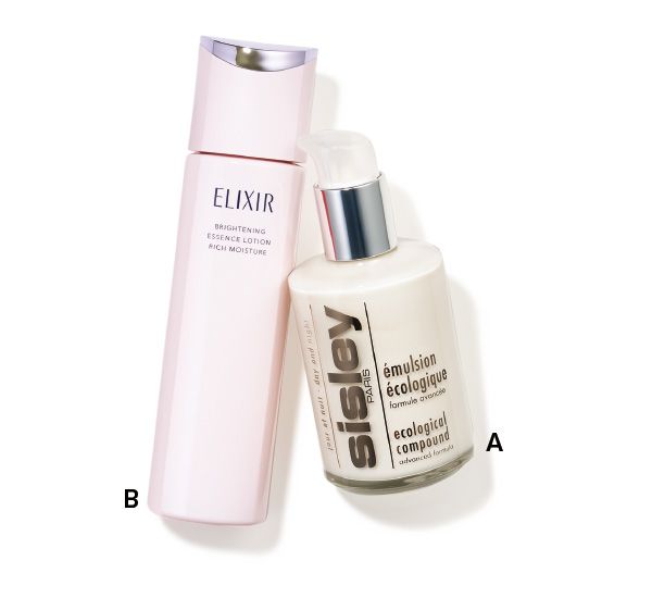 【A】エコロジカル コムパウンド アドバンスト 【B】ブライトニング ローション しっとりタイプ ca