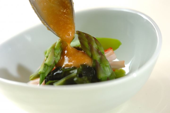 アスパラガスの酢みそがけの作り方2