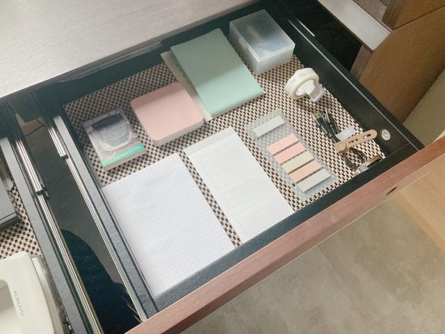 ゆとりのある引き出し収納