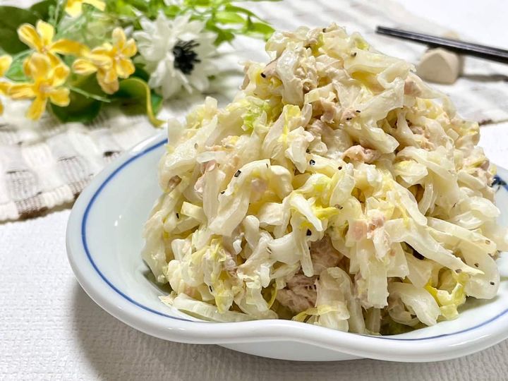 白菜とツナのマヨサラ