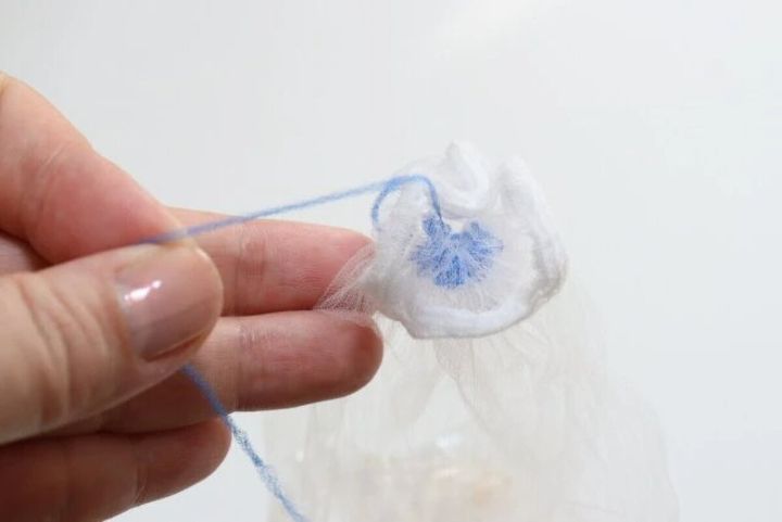 ダイソー 水切りネット（ストッキング、深型、巾着タイプ、25枚） 紐 絞る