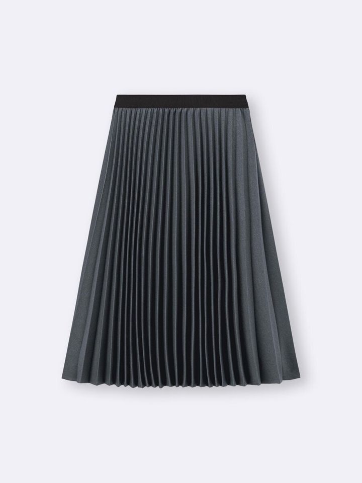 2026gu春大人女性おすすめプリーツミディスカート