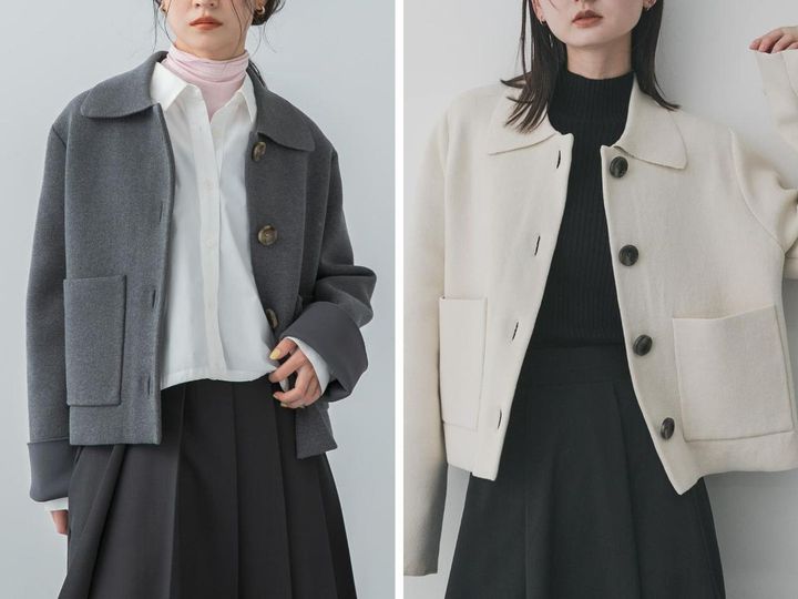 画像: 「ビックボタンニットジャケット」各￥8,250 出典：センスオブプレイス バイ アーバンリサーチ