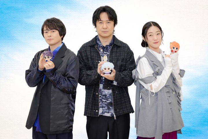 『新劇場版 銀魂 -吉原大炎上-』インタビューより（左から）阪口大助、杉田智和、釘宮理恵 クランクイン！ 写真：吉野庫之介 width=