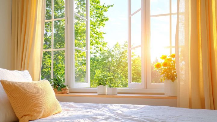 窓 財運 上がる 明るい色のカーテン