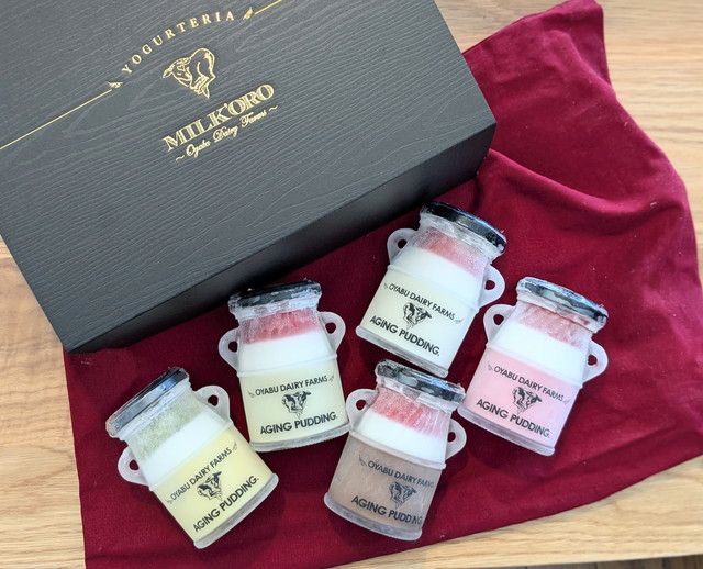 MILK'OROのヨーグルトのクリームババロワ 並べた様子