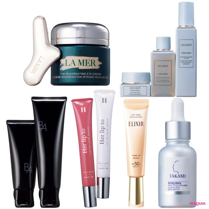 【春新作コスメレビュー】透明肌をつくるブライトニングコスメや“レーザー”美容液、など話題の製品をお試し！