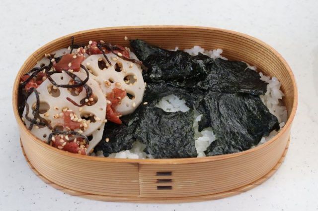 2品弁当の詰め方プロセス