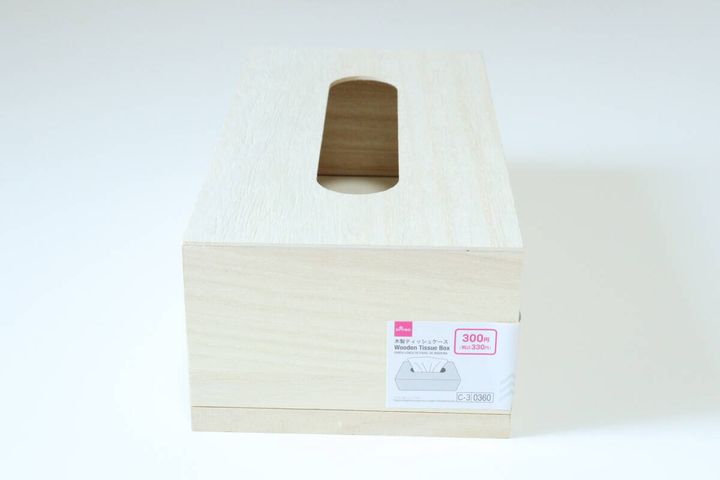木製ティッシュケース パッケージ