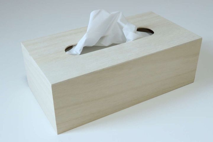 木製ティッシュケース 使用例