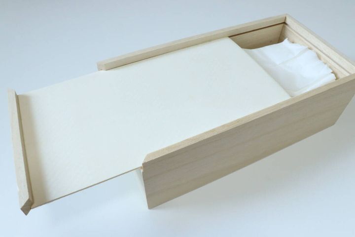 木製ティッシュケース スライド