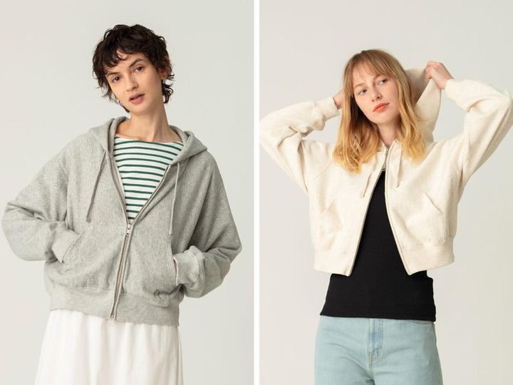 画像: 「Bouble Zip Hooded Sweatshirt」各￥20,900【Champion for RHC】 出典：RHC ロンハーマン