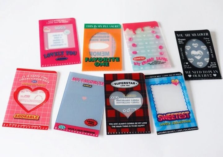 ダイソーのチェキサイズフォトカード Lホルダー 英文 8枚