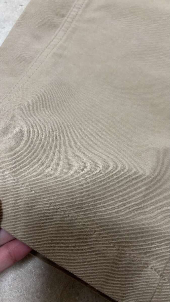 ユニクロジャージーバレルレッグパンツの生地感